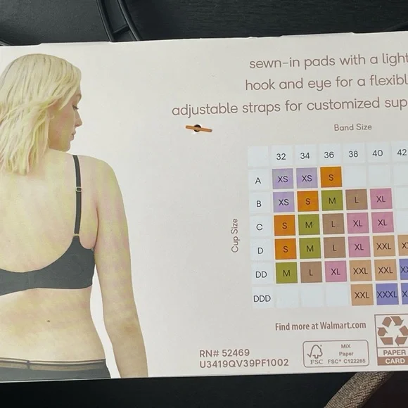 NWT Joyspun Wirefree Natural Lift Bra Brown Medium - Picture 4 of 6